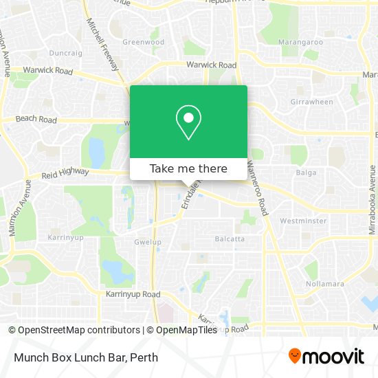 Munch Box Lunch Bar map