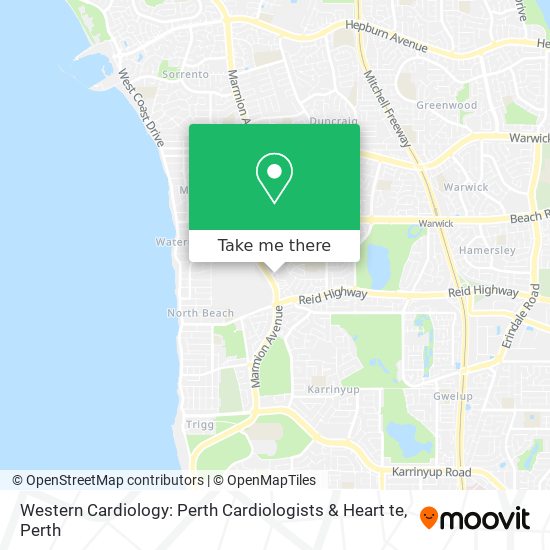 Western Cardiology: Perth Cardiologists & Heart te map