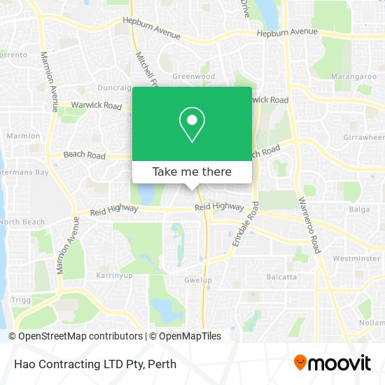 Hao Contracting LTD Pty map