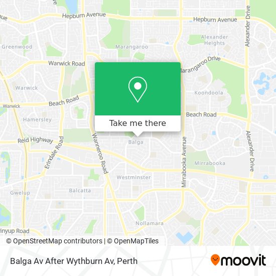 Balga Av After Wythburn Av map