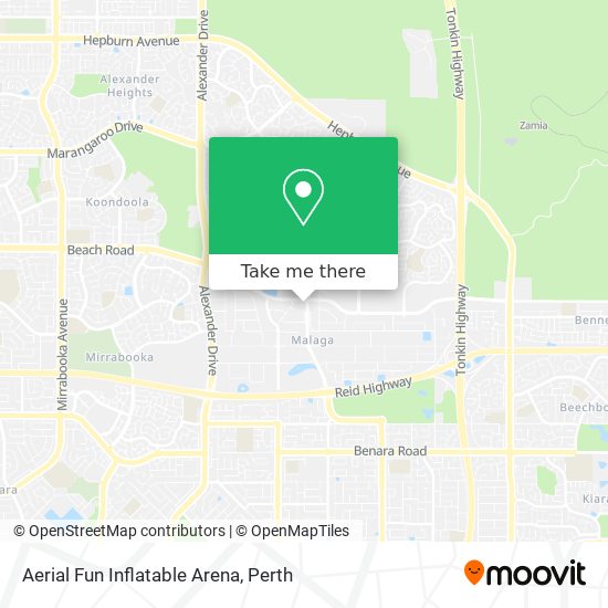 Aerial Fun Inflatable Arena map