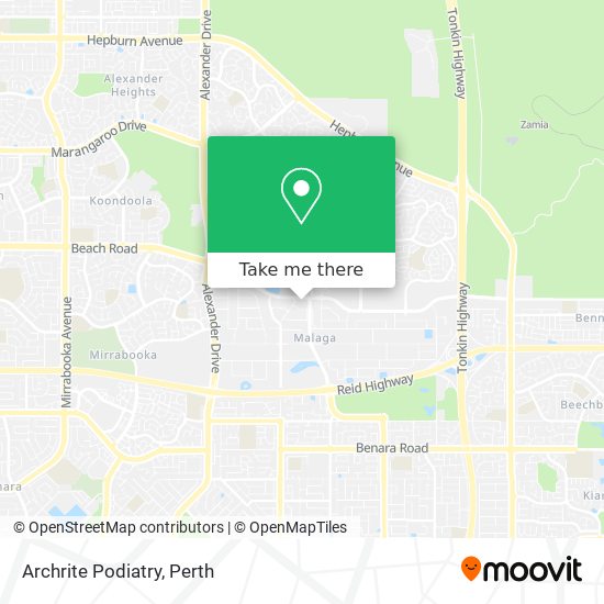 Archrite Podiatry map