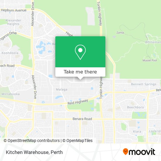 Kitchen Warehouse map