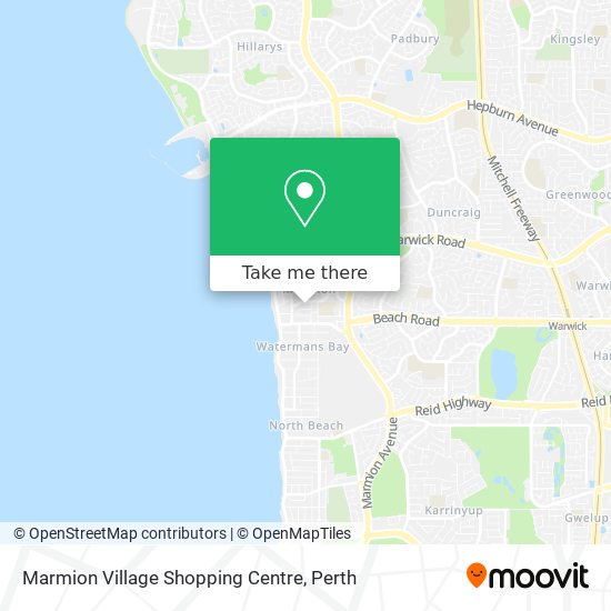 Mapa Marmion Village Shopping Centre