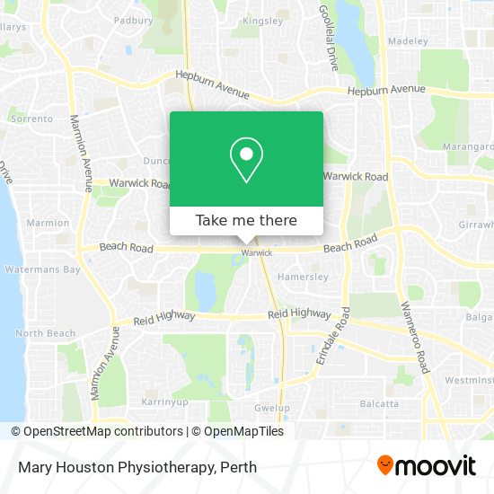 Mary Houston Physiotherapy map