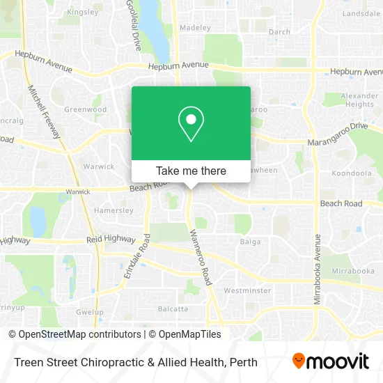Mapa Treen Street Chiropractic & Allied Health