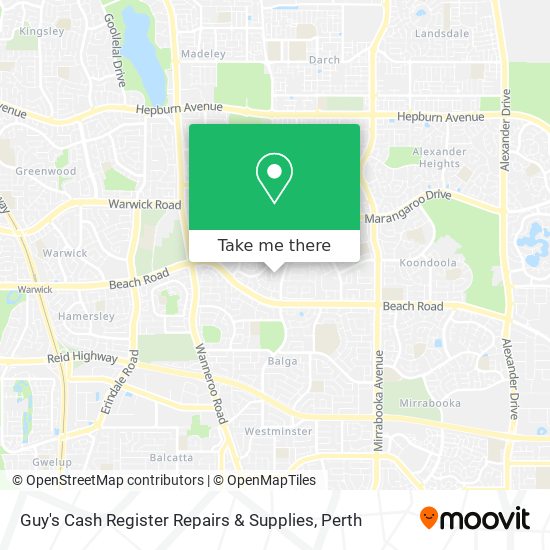 Guy's Cash Register Repairs & Supplies map