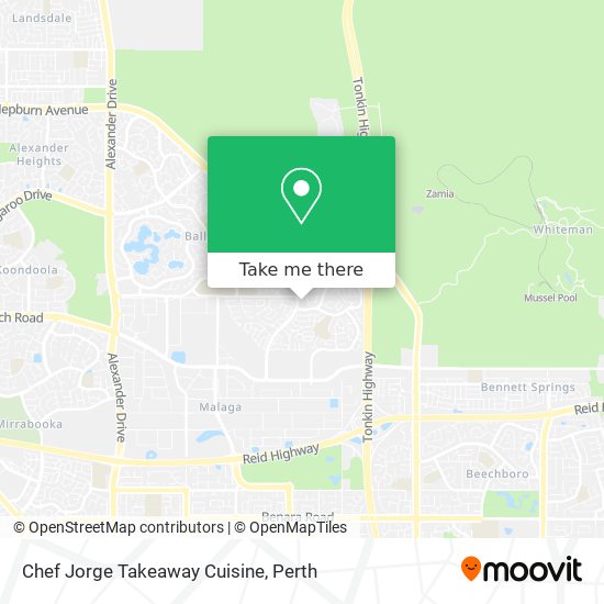 Chef Jorge Takeaway Cuisine map