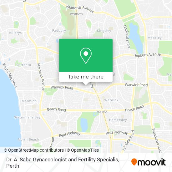 Dr. A. Saba Gynaecologist and Fertility Specialis map