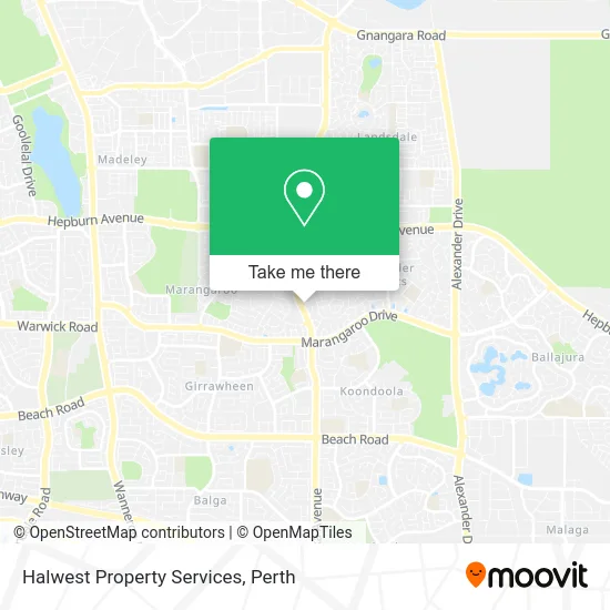 Mapa Halwest Property Services