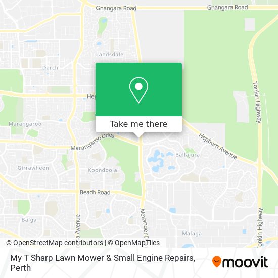 My T Sharp Lawn Mower & Small Engine Repairs map