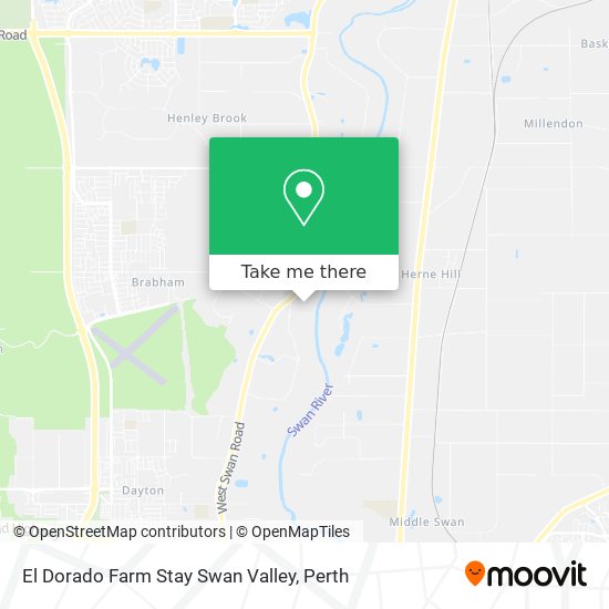 El Dorado Farm Stay Swan Valley map