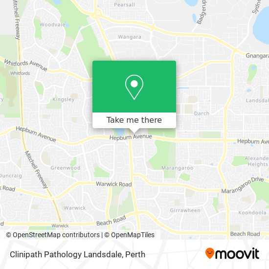 Clinipath Pathology Landsdale map