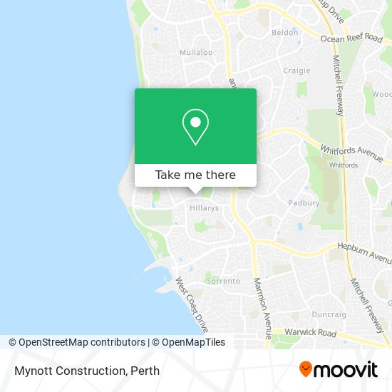 Mapa Mynott Construction