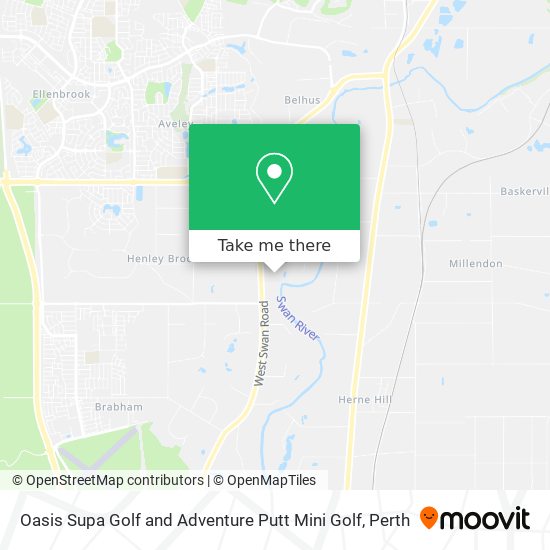 Oasis Supa Golf and Adventure Putt Mini Golf map