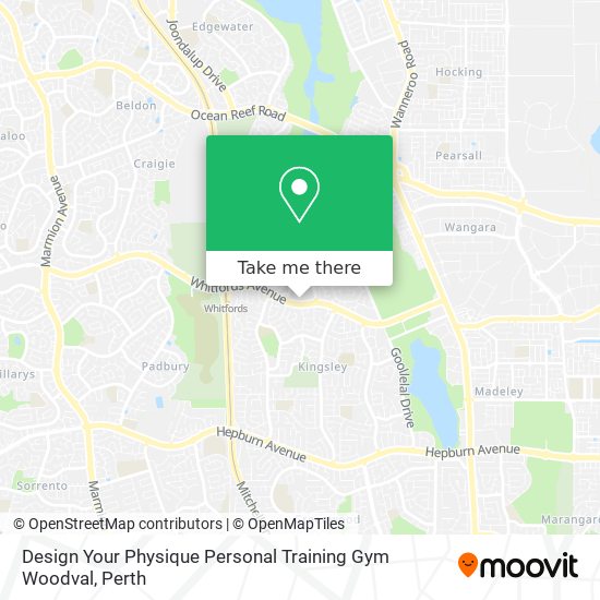 Design Your Physique Personal Training Gym Woodval map