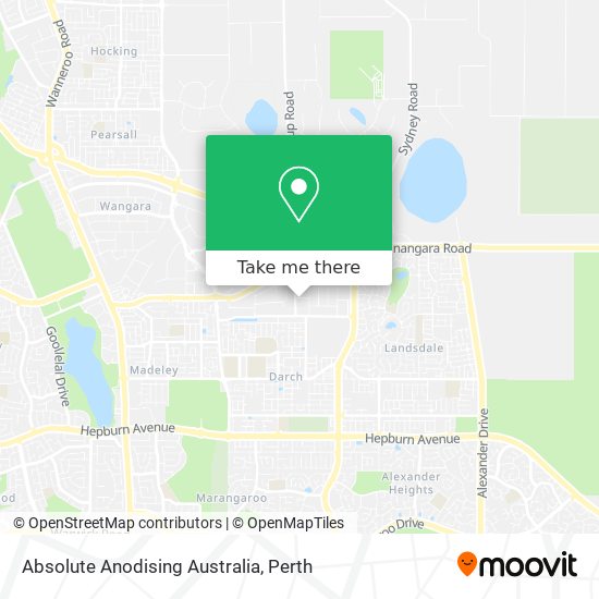 Mapa Absolute Anodising Australia