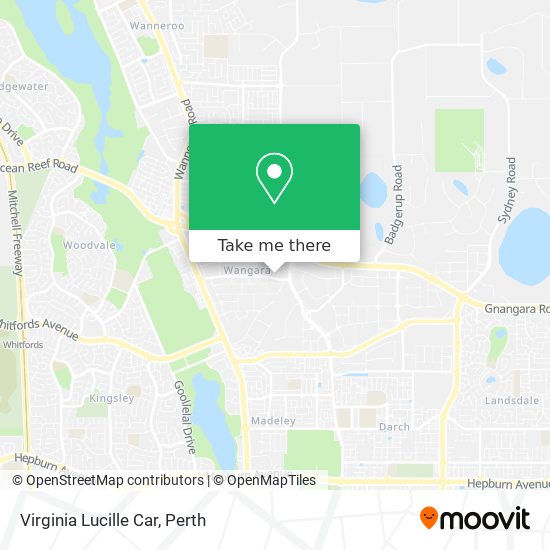 Virginia Lucille Car map