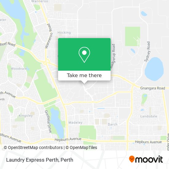 Laundry Express Perth map