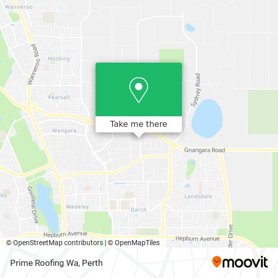 Prime Roofing Wa map