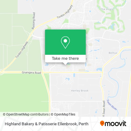 Highland Bakery & Patisserie Ellenbrook map