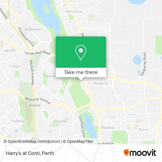 Harry's at Conti map