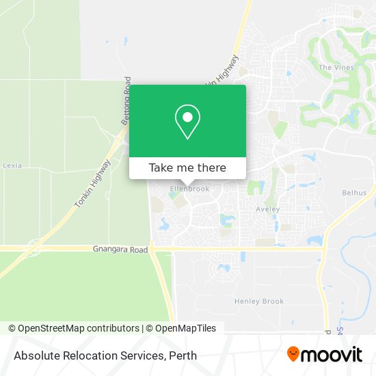 Absolute Relocation Services map