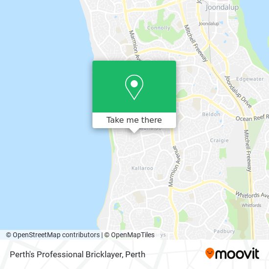 Perth's Professional Bricklayer map
