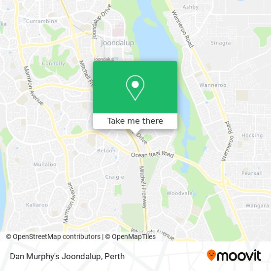 Dan Murphy's Joondalup map