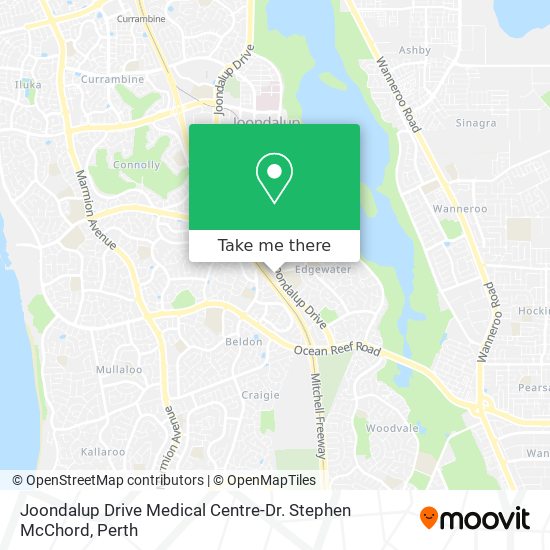 Joondalup Drive Medical Centre-Dr. Stephen McChord map