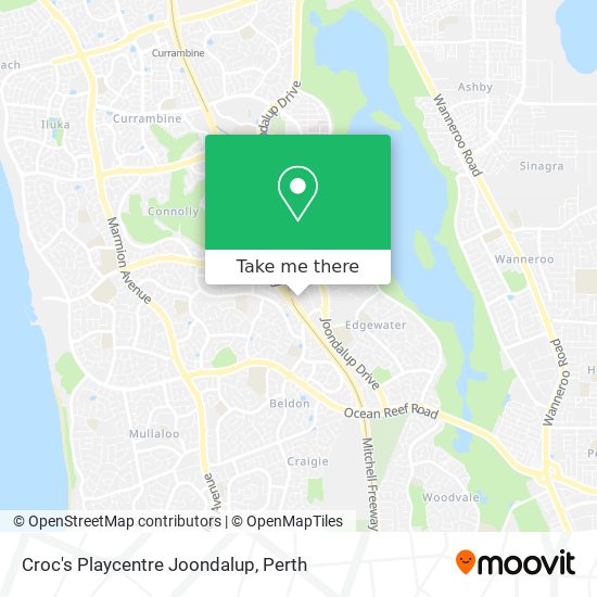 Croc's Playcentre Joondalup map