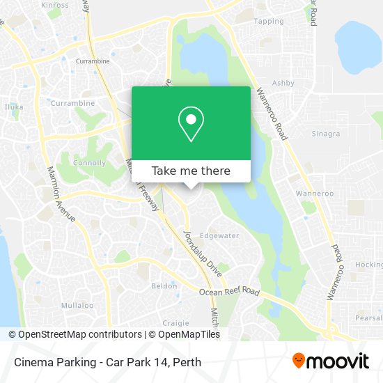 Cinema Parking - Car Park 14 map