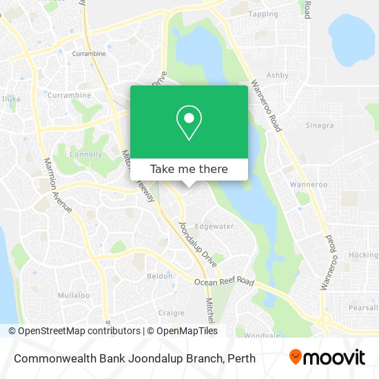 Commonwealth Bank Joondalup Branch map