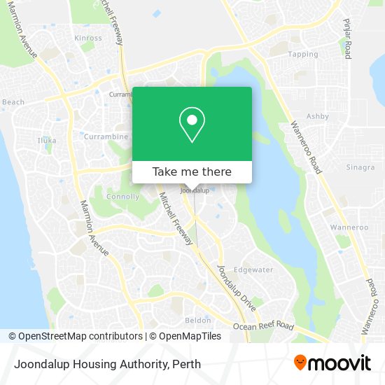 Joondalup Housing Authority map