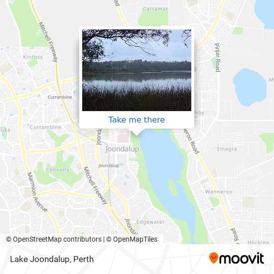 Lake Joondalup map