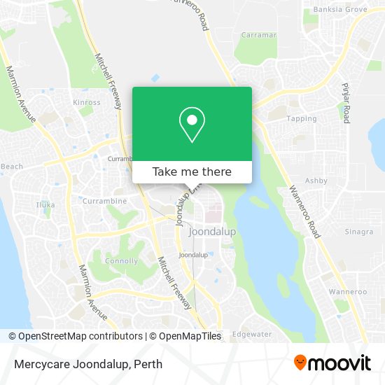 Mercycare Joondalup map