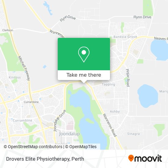 Drovers Elite Physiotherapy map