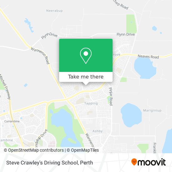 Steve Crawley's Driving School map
