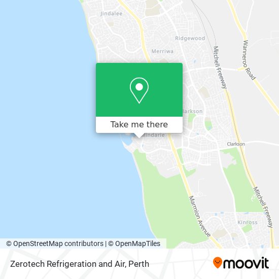 Zerotech Refrigeration and Air map