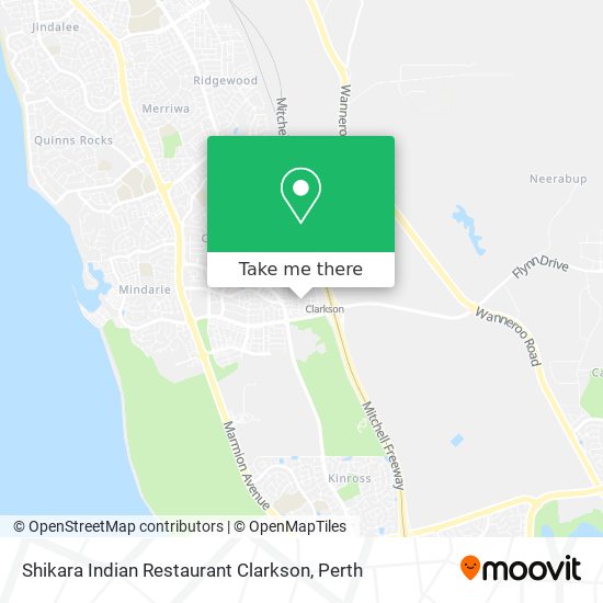 Shikara Indian Restaurant Clarkson map