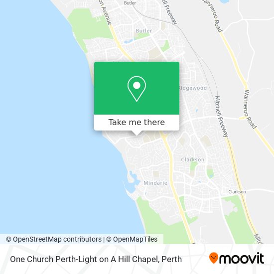 One Church Perth-Light on A Hill Chapel map