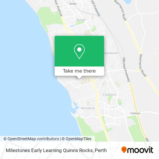 Milestones Early Learning Quinns Rocks map