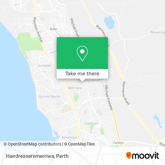 Hairdressersmerriwa map