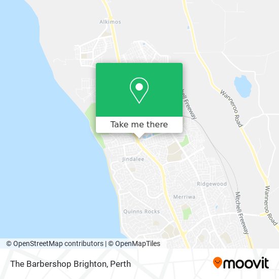 The Barbershop Brighton map
