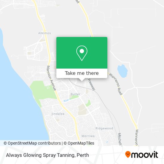 Always Glowing Spray Tanning map