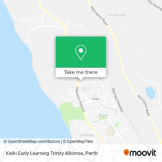 Mapa Keiki Early Learning Trinity Alkimos