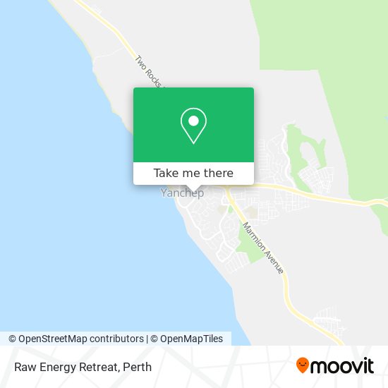 Raw Energy Retreat map