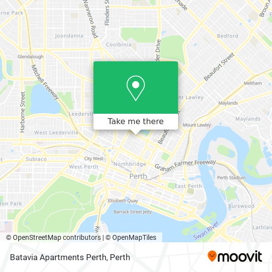 Batavia Apartments Perth map