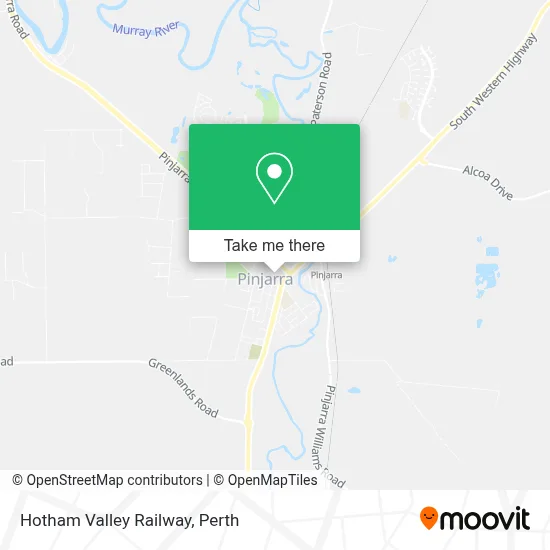 Mapa Hotham Valley Railway