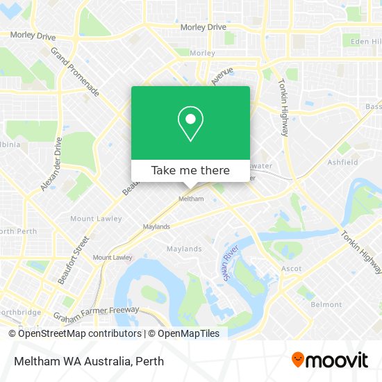 Mapa Meltham WA Australia